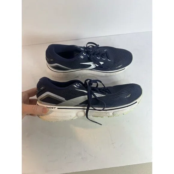 Brooks Ghost 15 Wide Peacoat Pearl 10.5 W Running Workout Shoes - Picture 4 of 8